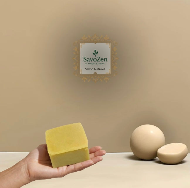 L’Apaisant – Savon solide naturel visage & corps – Peaux irritées – Sels de la mer Morte – 100 g